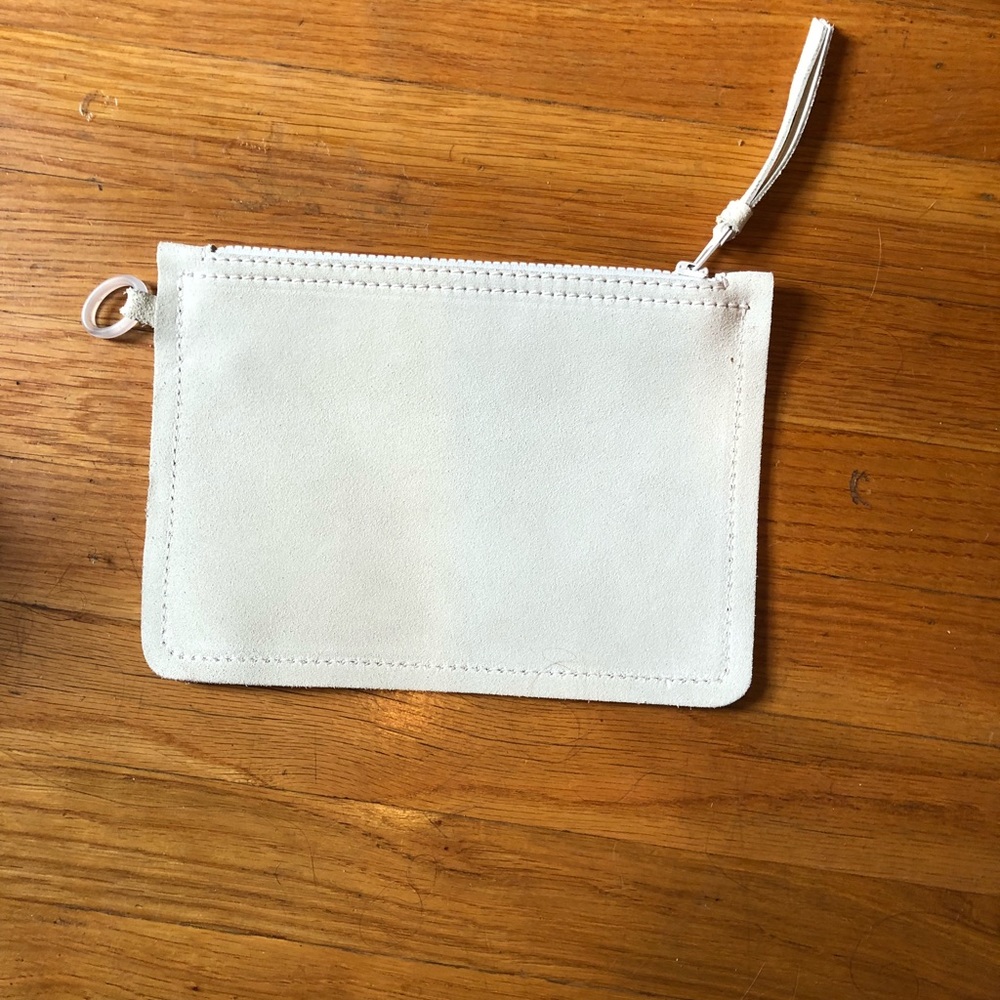 Pedro Garcia White Suede Pouch
